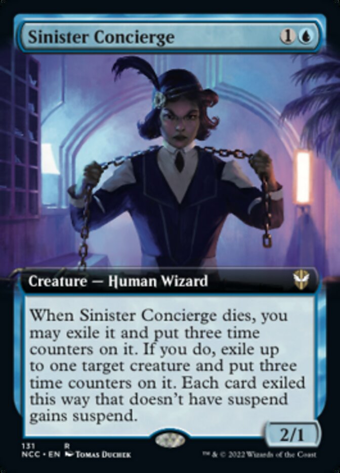 Sinister Concierge (Extended Art) [Streets of New Capenna Commander] | Good Games Morley