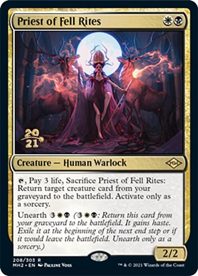 Priest of Fell Rites [Modern Horizons 2 Prerelease Promos] | Good Games Morley