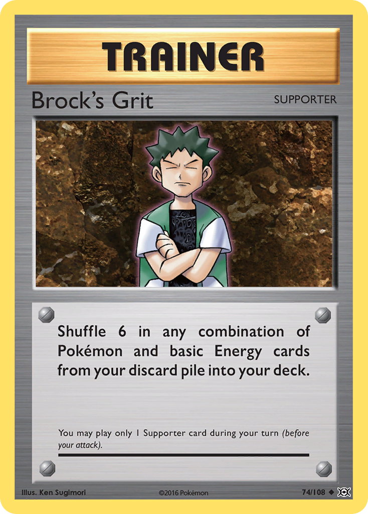 Brock's Grit (74/108) [XY: Evolutions] | Good Games Morley