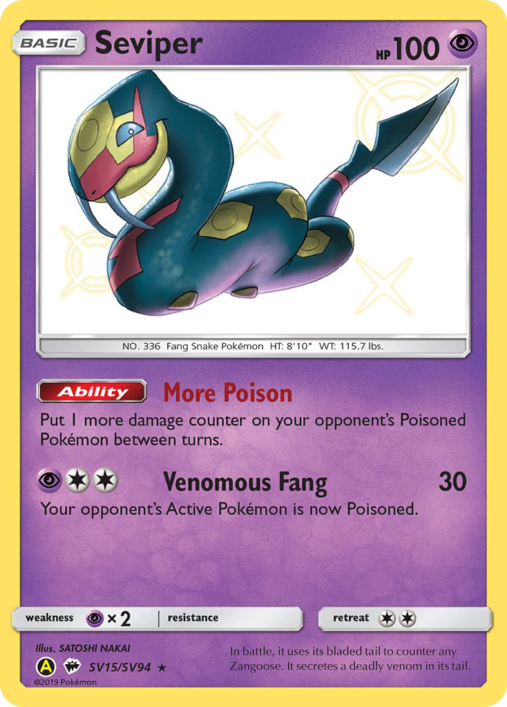Seviper (SV15/SV94) [Sun & Moon: Hidden Fates - Shiny Vault] | Good Games Morley