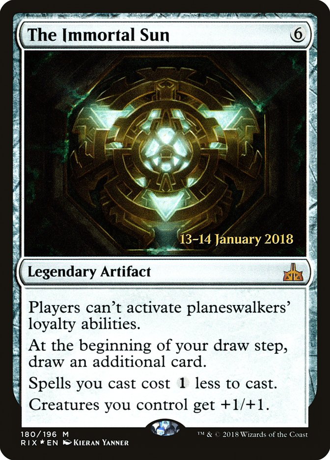 The Immortal Sun [Rivals of Ixalan Prerelease Promos] | Good Games Morley