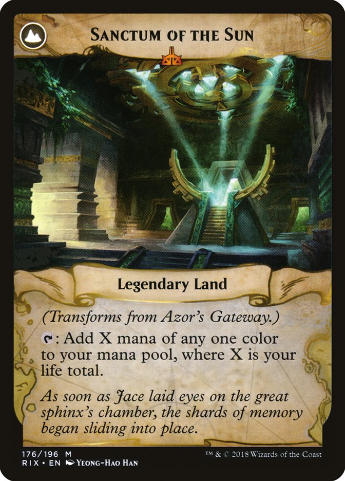 Azor's Gateway // Sanctum of the Sun [Rivals of Ixalan] | Good Games Morley