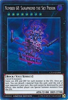 Number 68: Sanaphond the Sky Prison [CT14-EN008] Super Rare | Good Games Morley