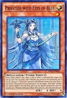 Priestess with Eyes of Blue [MP17-EN055] Super Rare | Good Games Morley