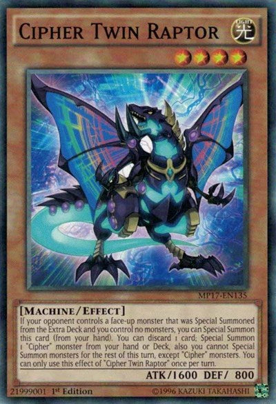 Cipher Twin Raptor [MP17-EN135] Common | Good Games Morley