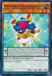 Performapal Handstandaccoon [MP17-EN174] Common | Good Games Morley
