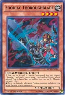 Zoodiac Thoroughblade [MP17-EN184] Ultra Rare | Good Games Morley