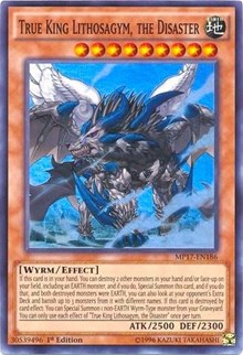 True King Lithosagym, the Disaster [MP17-EN186] Super Rare | Good Games Morley