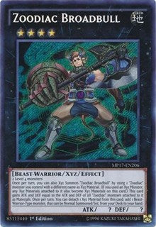 Zoodiac Broadbull [MP17-EN206] Secret Rare | Good Games Morley