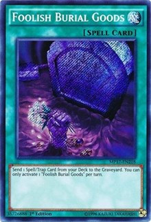 Foolish Burial Goods [MP17-EN218] Secret Rare | Good Games Morley