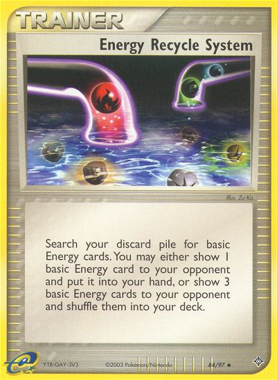 Energy Recycle System (84/97) [EX: Dragon] | Good Games Morley