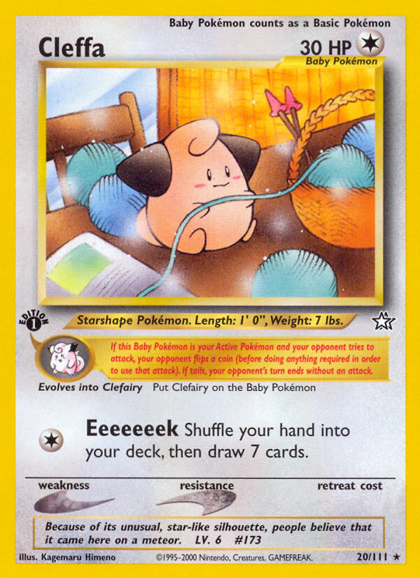 Cleffa (20/111) [Neo Genesis 1st Edition] | Good Games Morley