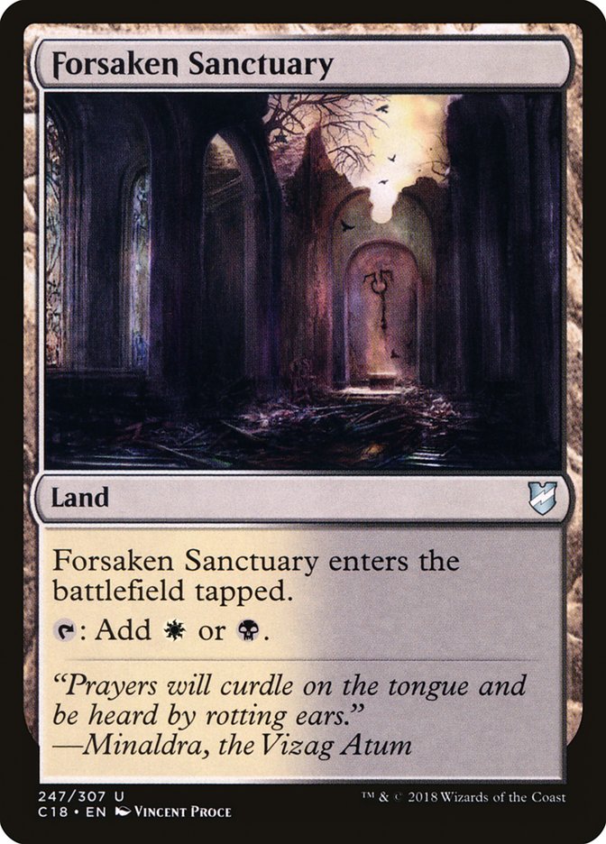 Forsaken Sanctuary [Commander 2018] | Good Games Morley