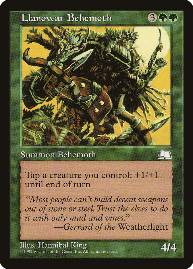 Llanowar Behemoth [Weatherlight] | Good Games Morley