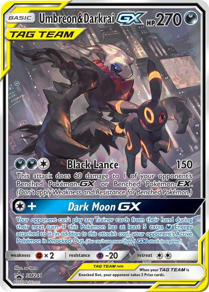 Umbreon & Darkrai GX (SM241) [Sun & Moon: Black Star Promos] | Good Games Morley