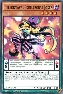 Performapal Skullcrobat Joker [LEDD-ENC08] Common | Good Games Morley