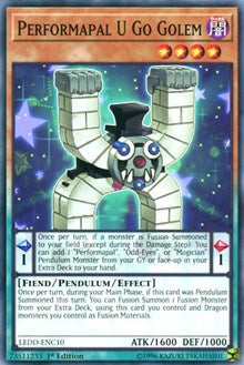 Performapal U Go Golem [LEDD-ENC10] Common | Good Games Morley