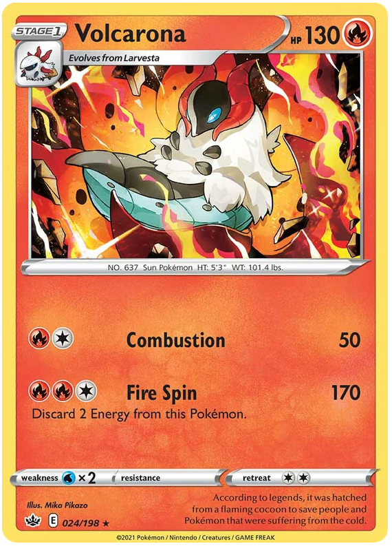 Volcarona (024/198) [Sword & Shield: Chilling Reign] | Good Games Morley