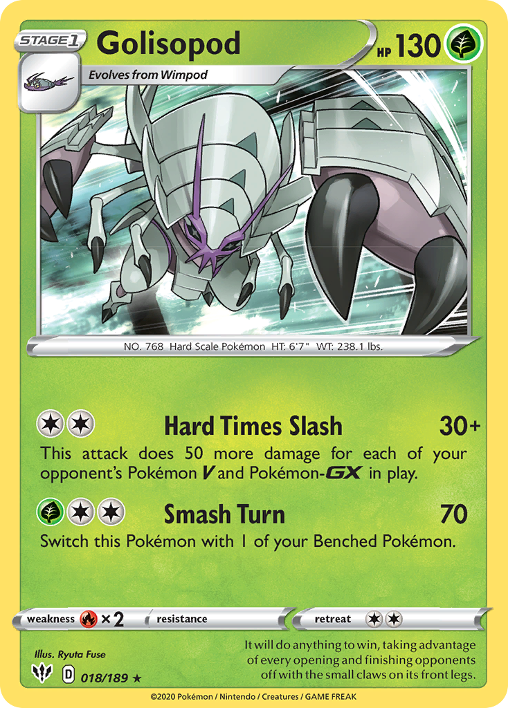 Golisopod (018/189) [Sword & Shield: Darkness Ablaze] | Good Games Morley