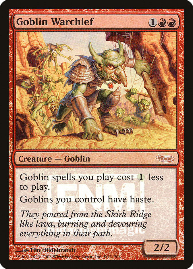 Goblin Warchief [Friday Night Magic 2006] | Good Games Morley