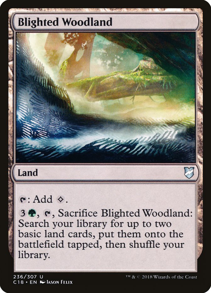 Blighted Woodland [Commander 2018] | Good Games Morley