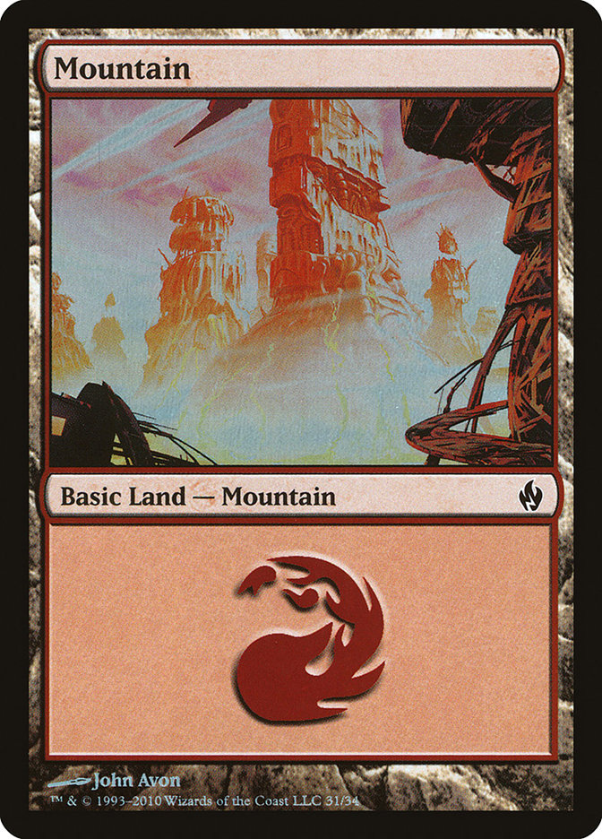 Mountain (31) [Premium Deck Series: Fire and Lightning] | Good Games Morley