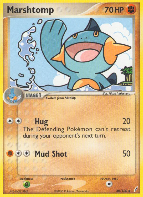 Marshtomp (38/100) [EX: Crystal Guardians] | Good Games Morley