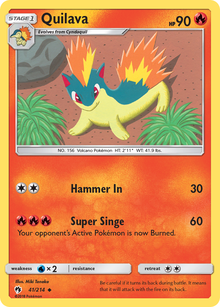 Quilava (41/214) [Sun & Moon: Lost Thunder] | Good Games Morley