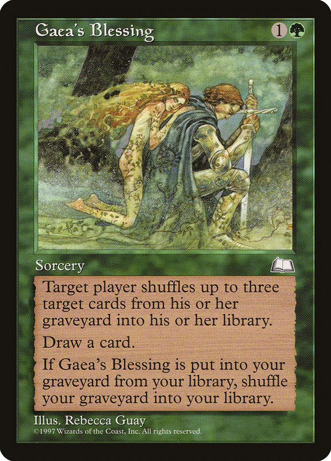 Gaea's Blessing [Weatherlight] | Good Games Morley