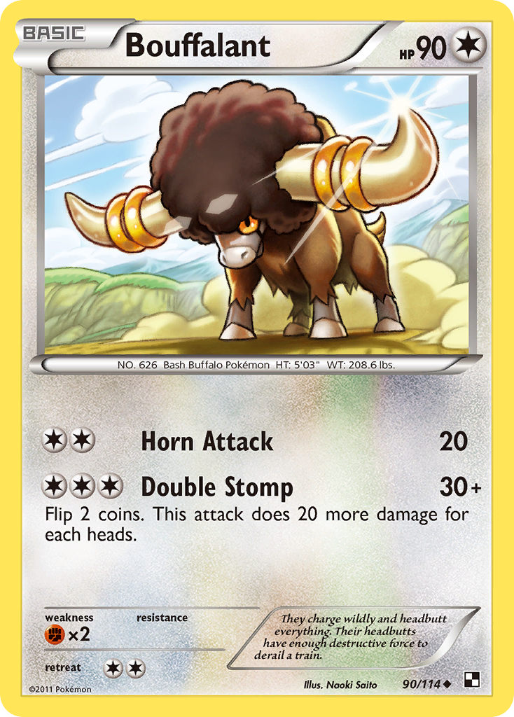 Bouffalant (90/114) [Black & White: Base Set] | Good Games Morley