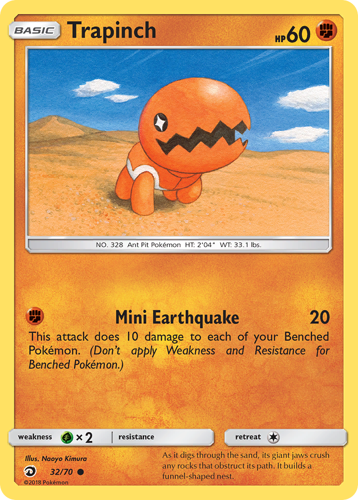 Trapinch (32/70) [Sun & Moon: Dragon Majesty] | Good Games Morley