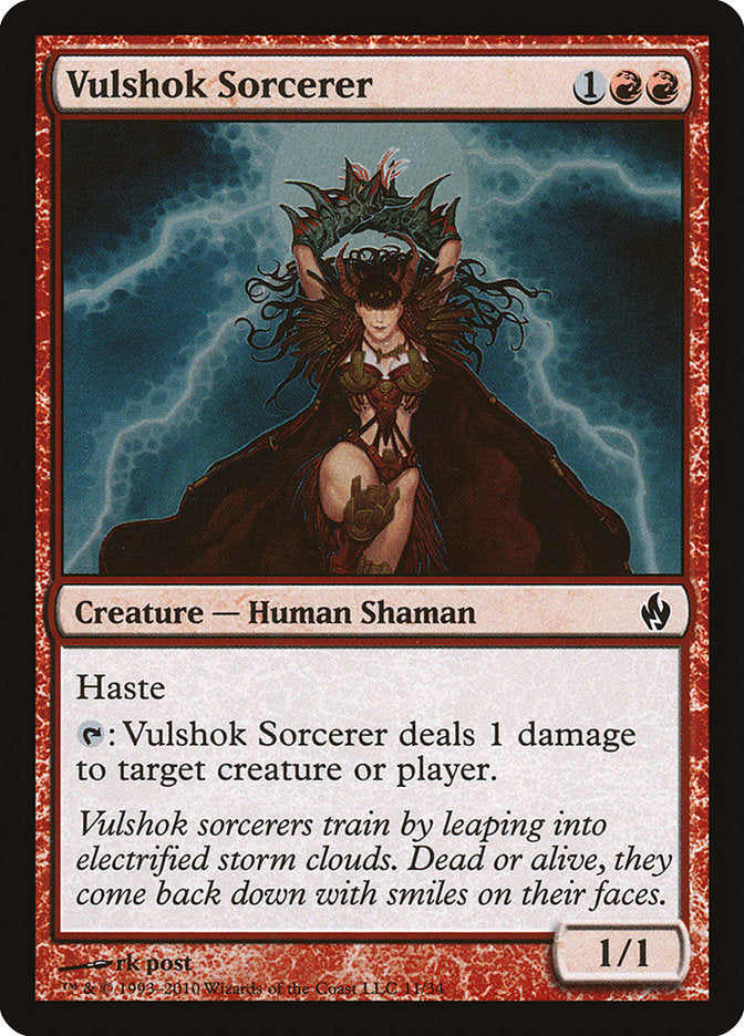 Vulshok Sorcerer [Premium Deck Series: Fire and Lightning] | Good Games Morley