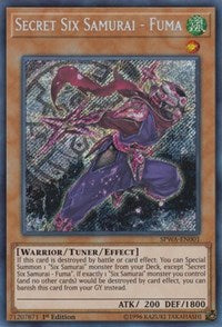Secret Six Samurai - Fuma [SPWA-EN001] Secret Rare | Good Games Morley