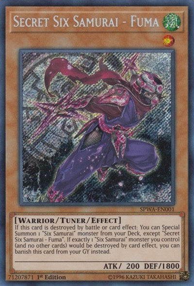 Secret Six Samurai - Fuma [SPWA-EN001] Secret Rare | Good Games Morley