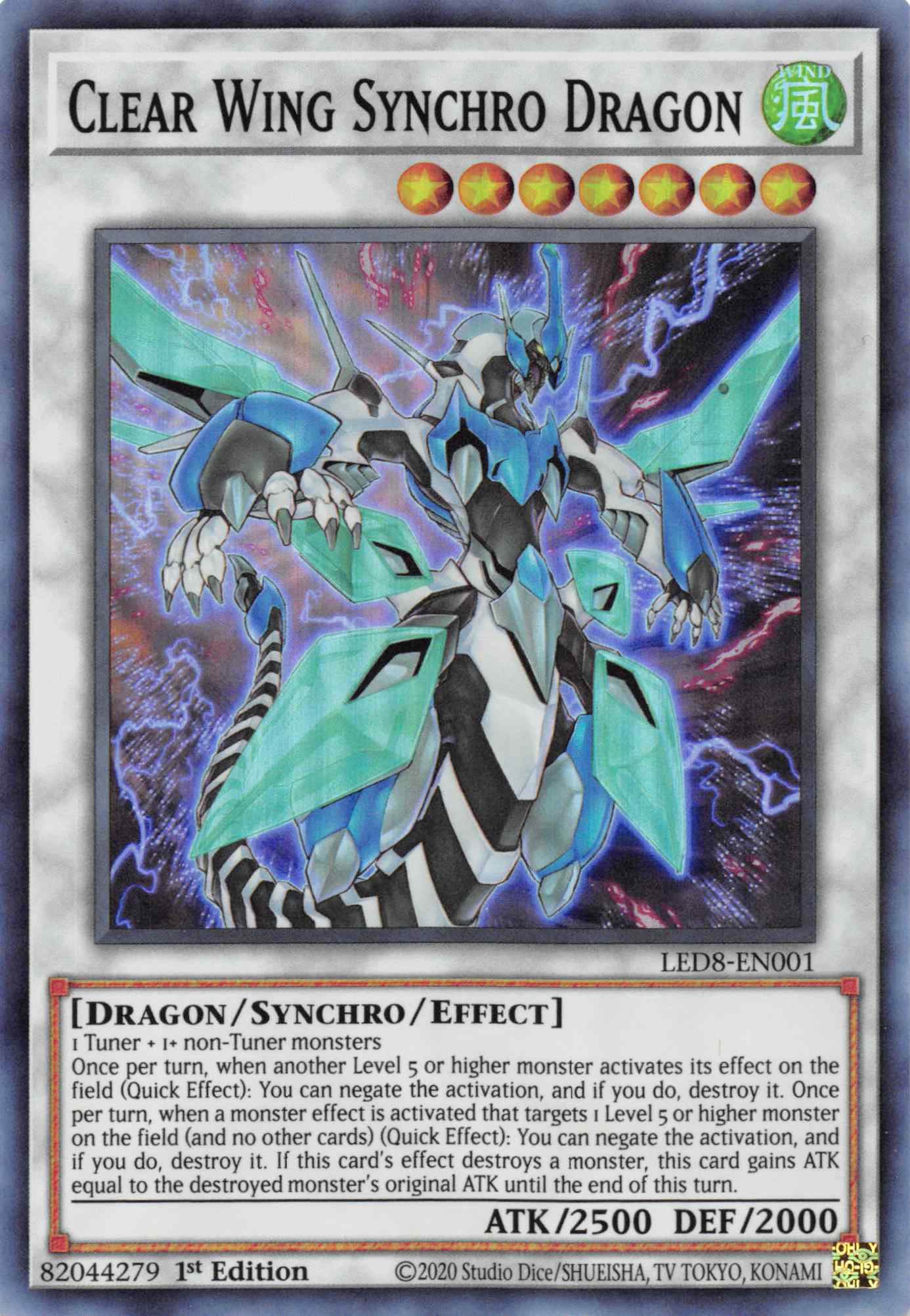 Clear Wing Synchro Dragon [LED8-EN001] Super Rare | Good Games Morley