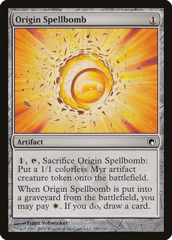 Origin Spellbomb [Scars of Mirrodin] | Good Games Morley