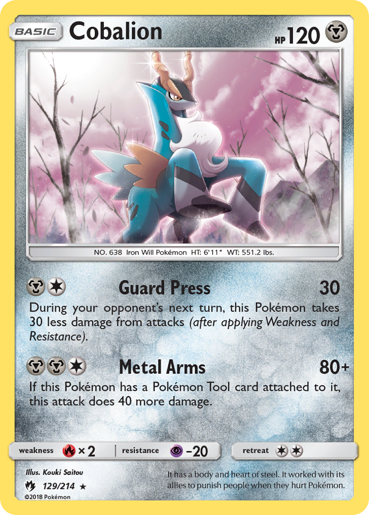 Cobalion (129/214) [Sun & Moon: Lost Thunder] | Good Games Morley