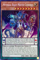 Mythical Beast Master Cerberus [EXFO-EN027] Secret Rare | Good Games Morley