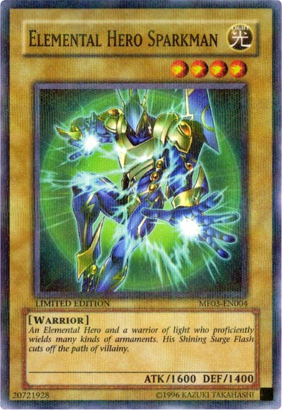 Elemental HERO Sparkman [MF03-EN004] Parallel Rare | Good Games Morley