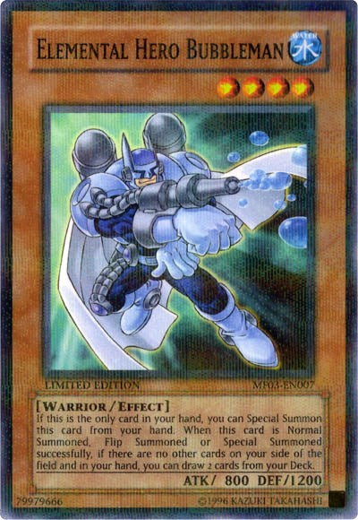 Elemental HERO Bubbleman [MF03-EN007] Parallel Rare | Good Games Morley
