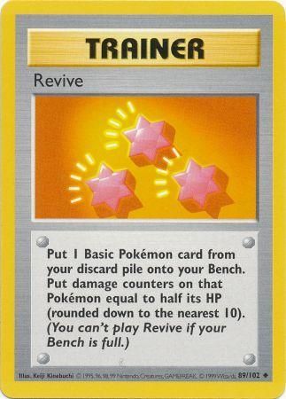 Revive (89/102) [Base Set Shadowless Unlimited] | Good Games Morley