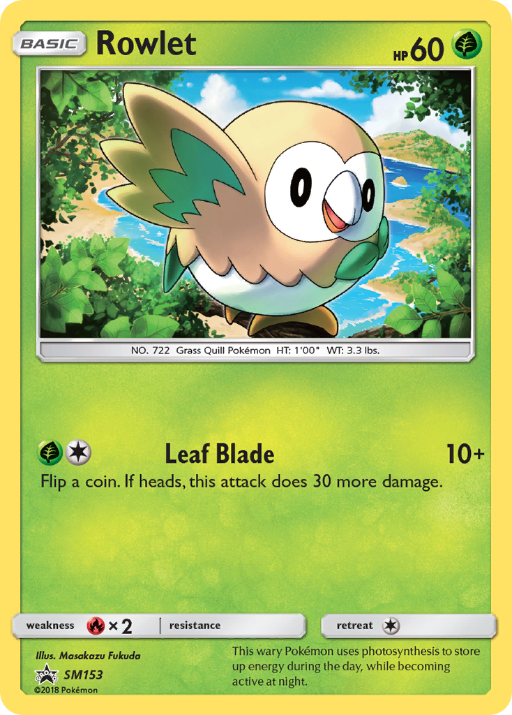 Rowlet (SM153) [Sun & Moon: Black Star Promos] | Good Games Morley
