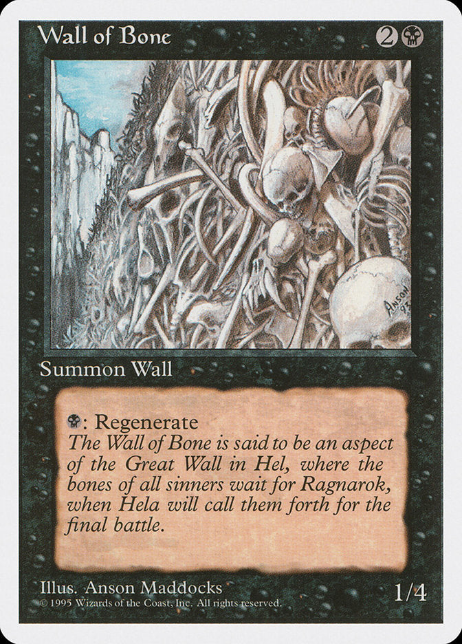 Wall of Bone [Fourth Edition] | Good Games Morley