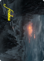 Sundown Pass Art Card (Gold-Stamped Signature) [Innistrad: Crimson Vow Art Series] | Good Games Morley