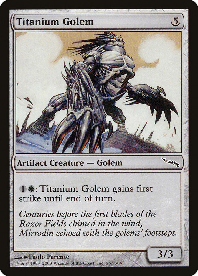 Titanium Golem [Mirrodin] | Good Games Morley
