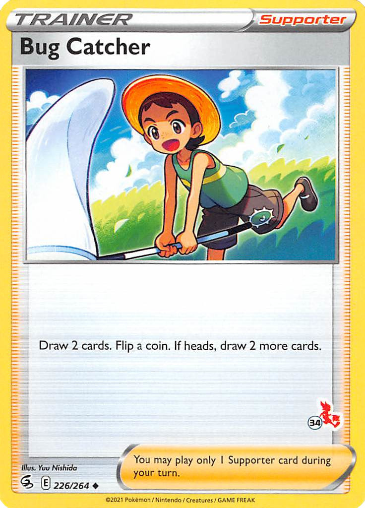 Bug Catcher (226/264) (Cinderace Stamp #34) [Battle Academy 2022] | Good Games Morley