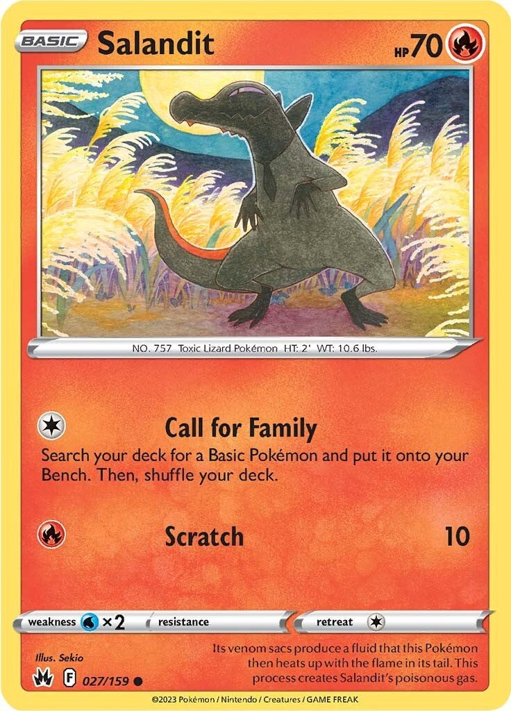 Salandit (027/159) [Sword & Shield: Crown Zenith] | Good Games Morley