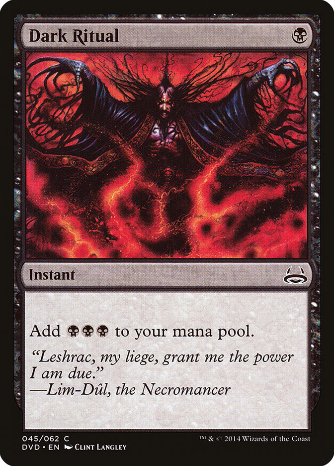 Dark Ritual (Divine vs. Demonic) [Duel Decks Anthology] | Good Games Morley