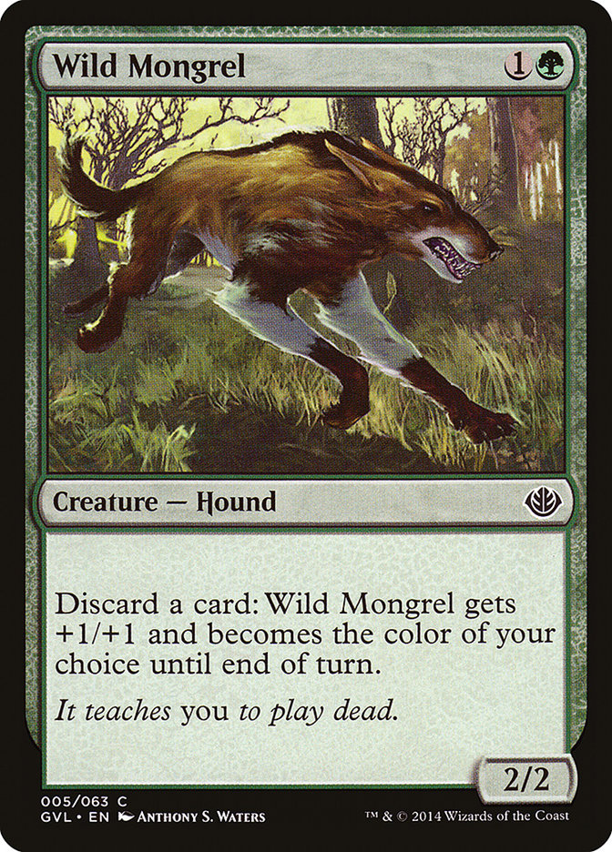 Wild Mongrel (Garruk vs. Liliana) [Duel Decks Anthology] | Good Games Morley