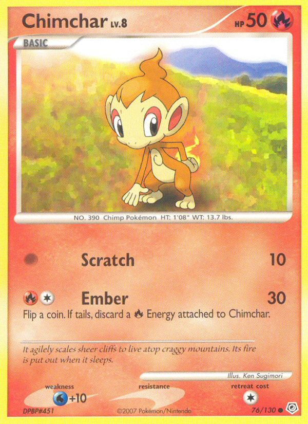 Chimchar (76/130) [Diamond & Pearl: Base Set] | Good Games Morley